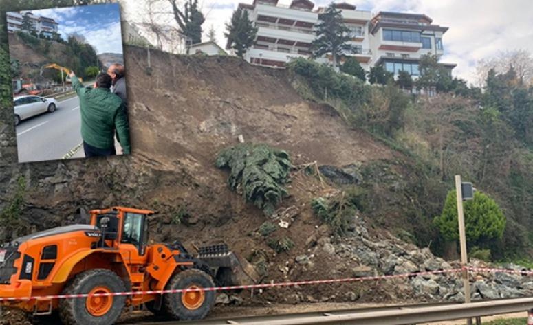 Ordu-Samsun karayolunda heyelan!