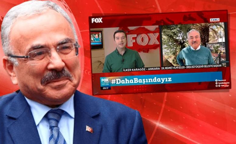 Başkan Güler Fox Tv'nin konuğu oldu