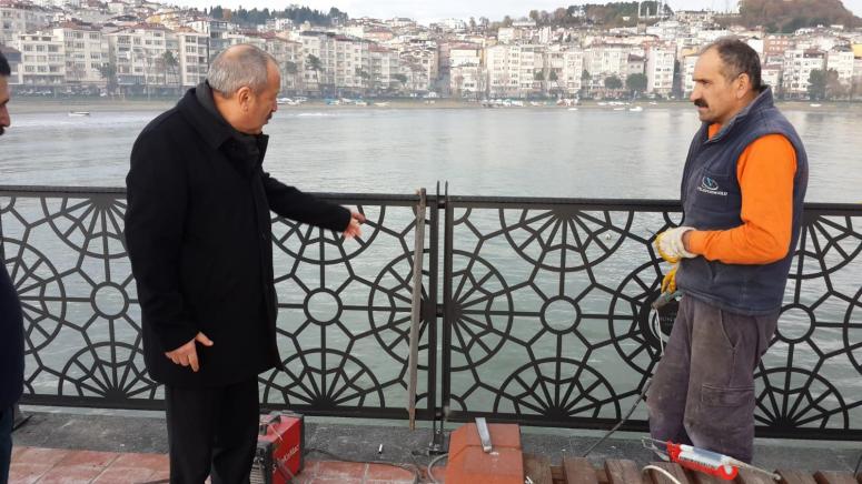 ÜNYE İSKELESİ’NDE ÇALIŞMALAR DEVAM EDİYOR