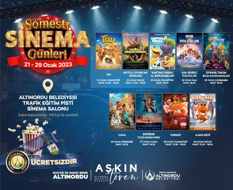 ALTINORDU'NUN EFSANE SİNEMA GÜNLERİ YENİDEN BAŞLIYOR