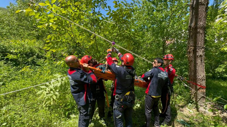 ORDU İTFAİYESİ VE JAK'TAN ORTAK TATBİKAT