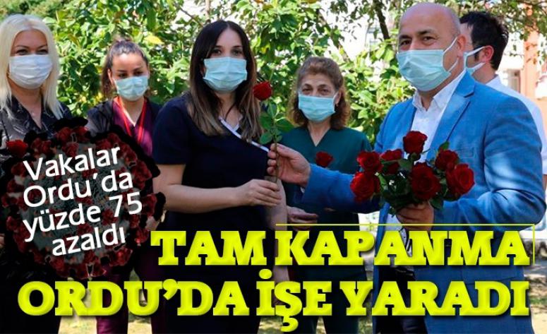 Ordu'da vakalar yüzde 75 azaldı
