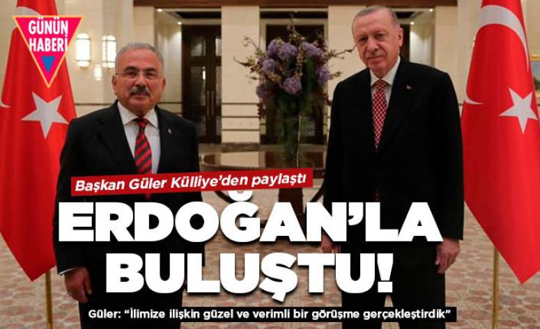 Cumhurbaşkanı Erdoğan Başkan Güler'i kabul etti