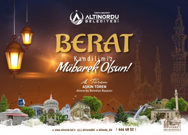 BAŞKAN TÖREN’DEN BERAT KANDİLİ MESAJI