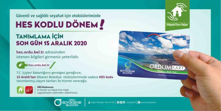 TOPLU TAŞIMALARDA “HES KODU” DÖNEMİ