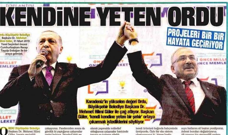 “KENDİNE YETEN ORDU”