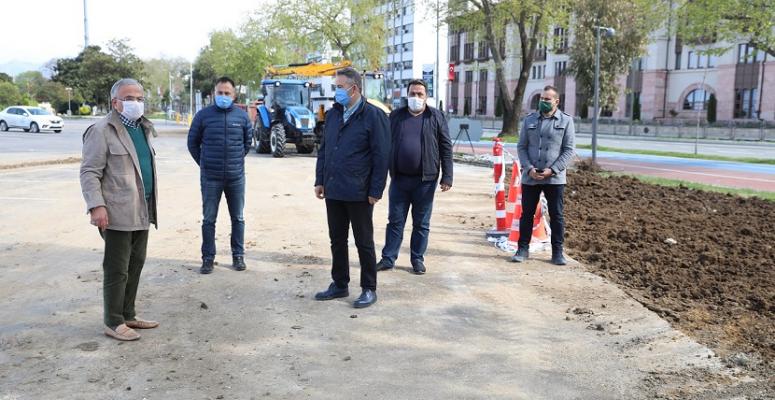 BAŞKAN GÜLER SAHADA İNCELEMELERE DEVAM EDİYOR