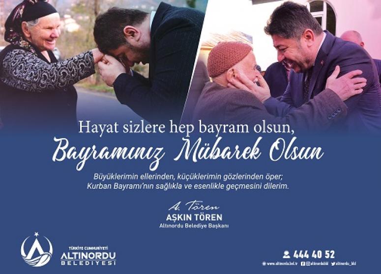 BAŞKAN TÖREN’DEN KURBAN BAYRAMI MESAJI