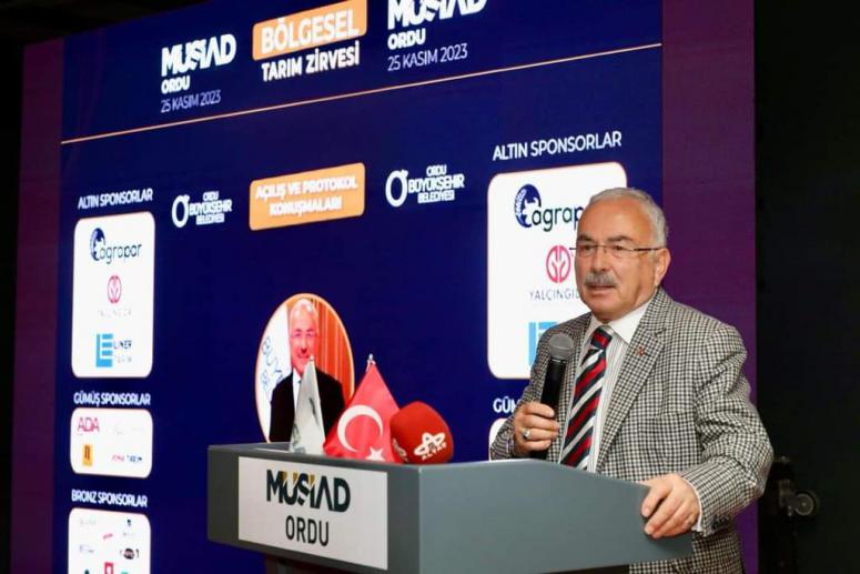 BAŞKAN GÜLER, BÖLGESEL TARIM ZİRVESİNDE KONUŞTU