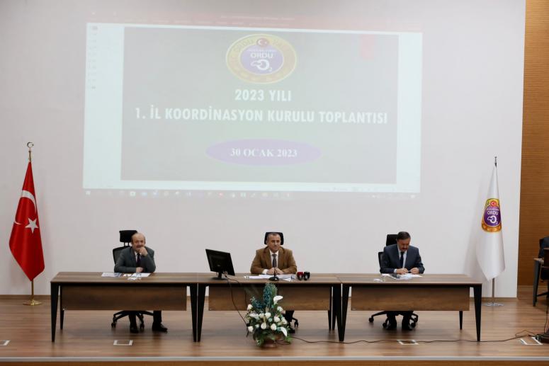 2023 Yılının İlk İl Koordinasyon Kurulu Toplantısı Yapıldı