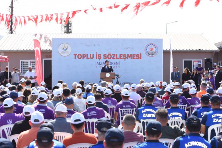 BAŞKAN TÖREN “ORDU’DA DEĞİL TÜM TÜRKİYE’DE REFERANS OLACAK BİR SÖZLEŞME İMZALADIK”