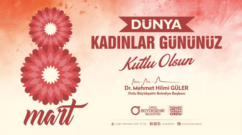 8 MART DÜNYA KADINLAR GÜNÜ KUTLU OLSUN