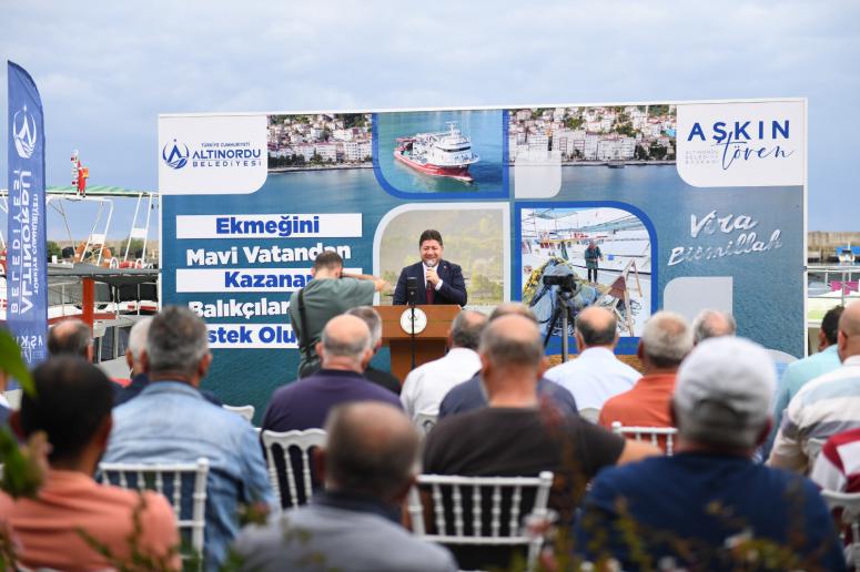 BAŞKAN TÖREN MAVİ VATANIN EMEKÇİLERİ İÇİN BİR KEZ DAHA VİRA BİSMİLLAH DEDİ