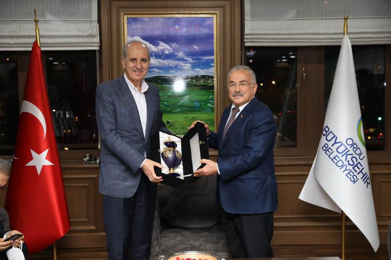 NUMAN KURTULMUŞ'TAN ORDU BÜYÜKŞEHİR BELEDİYESİ'NE ZİYARET