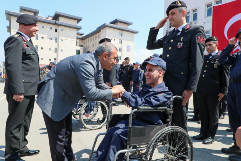 Engeli Olan Bireylerimiz Askerlik Sevincini Yaşadı
