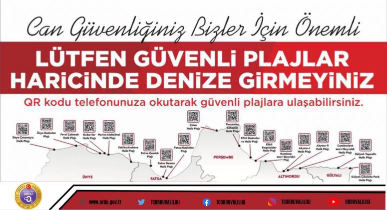 Vali Sonel, Vatandaşlarımızı Güvenli Plajlarda Denize Girmeleri İçin Uyardı
