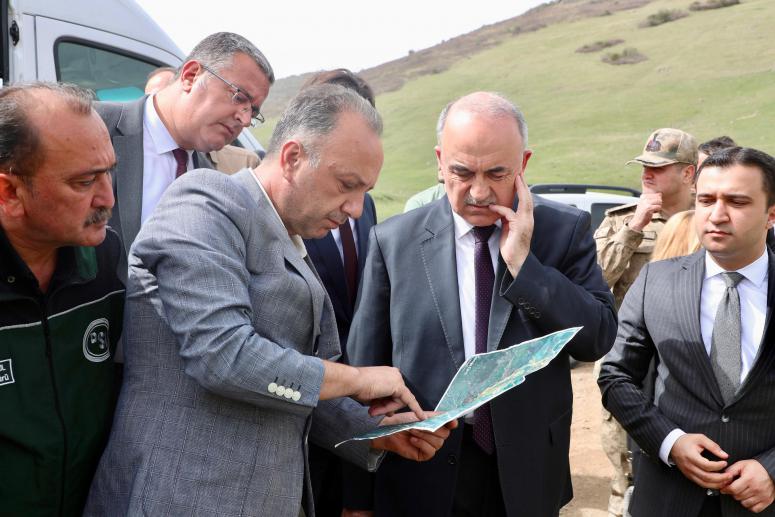 Maden Arama İzni Talebi İl Mera Komisyonu Tarafından Yerinde İncelendi