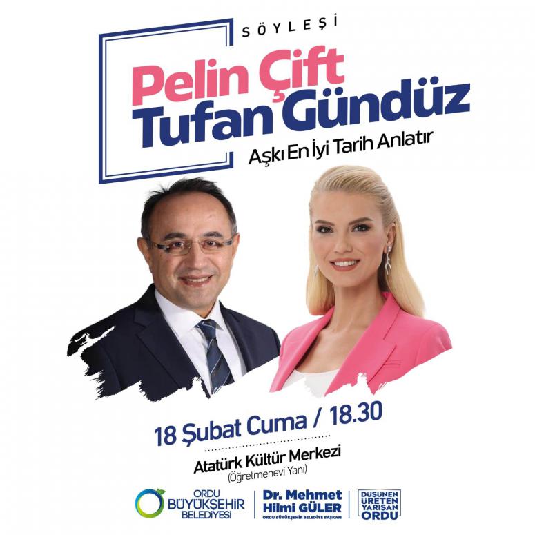 SUNUCU VE HABERCİ PELİN ÇİFT İLE PROF. DR. TUFAN GÜNDÜZ ORDULULARLA BULUŞUYO