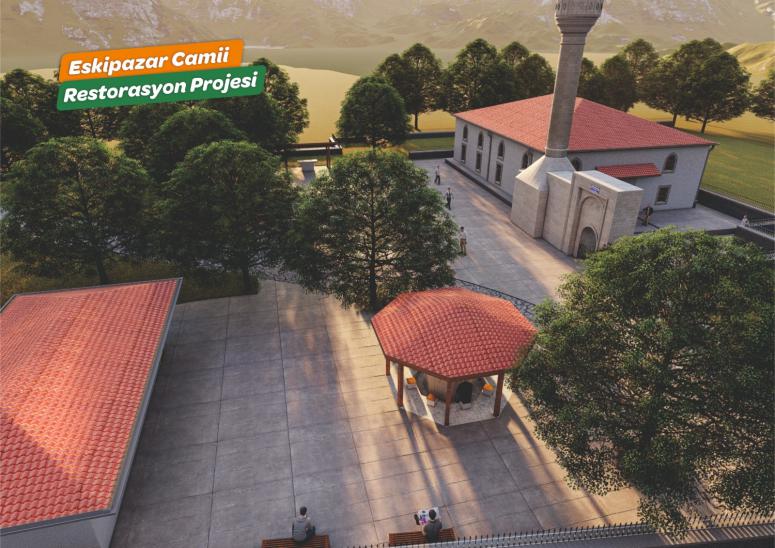 ORDU TARİHİNİN EN ESKİ CAMİLERİNDEN OLAN ESKİPAZAR CAMİ RESTORE EDİLİYOR