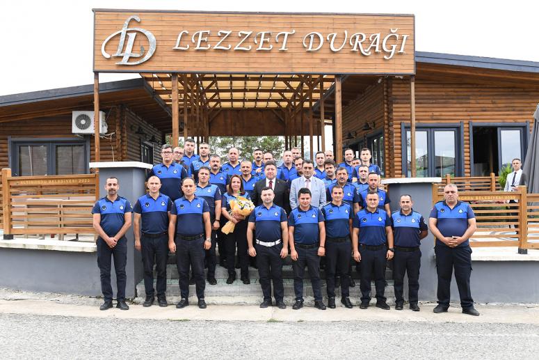 BAŞKAN TÖREN ZABITA TEŞKİLATI İLE BIR ARAYA GELDİ