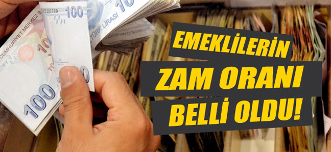 Emeklilerin zam oranı belli oldu!