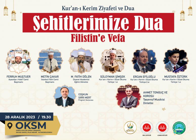 ​ALTINORDU BELEDİYESİNDEN ŞEHİTLERİMİZ İÇİN ANLAMLI PROGRAM