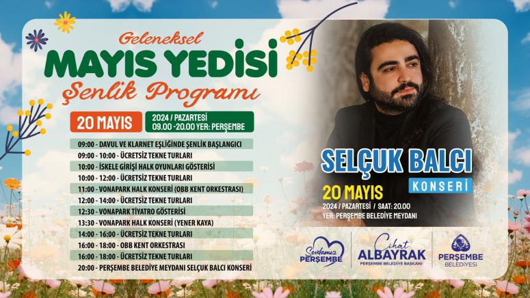 Geleneksel Mayıs Yedisi Şenliği ile Perşembe’de Buluşuyoruz