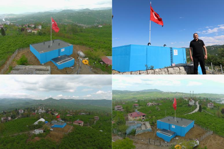 ALTINORDU İLÇESİ KÖKENLİ MAHALLESİ YENİ İÇME SUYU DEPOSUNA KAVUŞTU